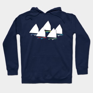 Cotuit Skiff Sailboats Racing Hoodie